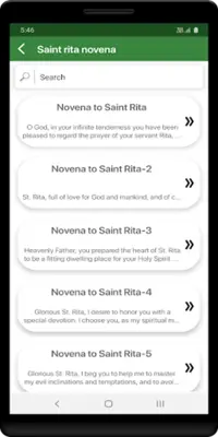 Saint rita novena android App screenshot 1